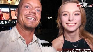 Német pornószínész csábítja a turista faszit igazi dugásra